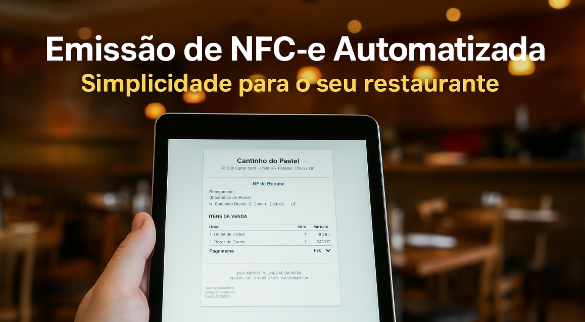 emissão de NFC-e automatizada em restaurantes